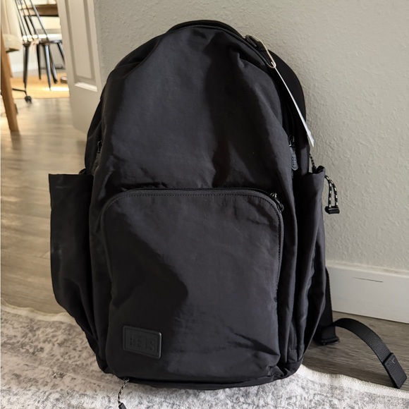 BEIS Handbags - NWT BEIS North to South Black Women's Backpack